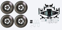 Lift Kit Combo with 12" Vampire Black for EZGO RXV Electric Golf Carts 2015+ - 3 Guys Golf Carts