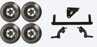 Lift Kit Combo with 12" Vampire Black for Yamaha G29/Drive Golf Carts 07-16 - 3 Guys Golf Carts