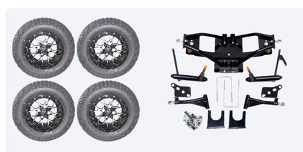 Lift Kit Combo with 12" Vortex for Club Car DS Golf Carts 2004+ - 3 Guys Golf Carts