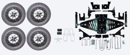 Lift Kit Combo with 12" Vortex for EZGO RXV Electric Golf Carts 2015+ - 3 Guys Golf Carts