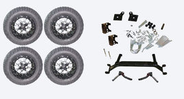 Lift Kit Combo with 12" Vortex for EZGO TXT Golf Carts 2001+ - 3 Guys Golf Carts