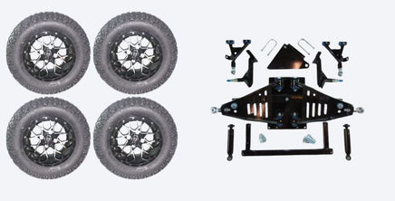 6" Lift Kit Combo with 12" Vortex for Yamaha Drive II Electric Golf Carts 2017+ - 3 Guys Golf Carts