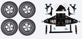 Lift Kit Combo with 12" Godfather Gunmetal for Yamaha Dr II Electric Golf Carts