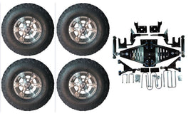 Lift Kit Combo with 10" Dirty Harry for EZGO RXV Golf Carts 2008-2013.5 - 3 Guys Golf Carts