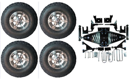 Lift Kit Combo with 10" Dirty Harry for EZGO RXV Golf Carts 2008-2013.5 - 3 Guys Golf Carts