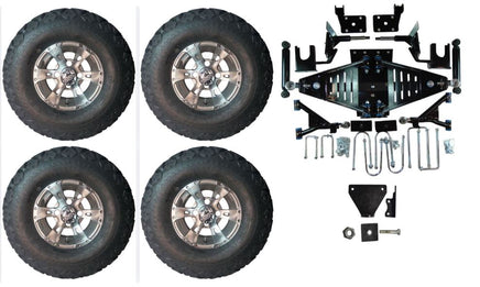 Lift Kit Combo with 10" Dirty Harry for EZGO RXV Gas Golf Carts 2015+ - 3 Guys Golf Carts