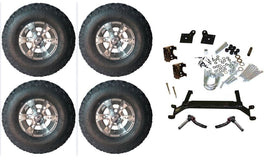 Lift Kit Combo with 10" Dirty Harry for EZGO TXT Golf Carts 2001+ - 3 Guys Golf Carts