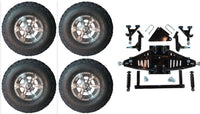 6" Lift Kit Combo with 10" Dirty Harry for Yamaha Drive II Electric Golf Carts - 3 Guys Golf Carts