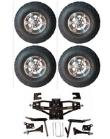 Lift Kit Combo with 10" Dirty Harry 22x11-10 for Club Car DS Golf Carts 1984-2003 - 3 Guys Golf Carts