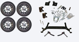 Lift Kit Combo with 12" Alpine for EZGO TXT Golf Carts 2001+