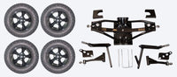 Lift Kit Combo with 12" Godfather Black for Club Car DS Golf Carts 1984-2003