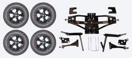 Lift Kit Combo with 12" Godfather Black for Club Car DS Golf Carts 1984-2003