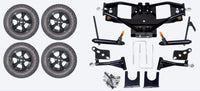 Lift Kit Combo with 12" Godfather Black for Club Car DS Golf Carts 2004+