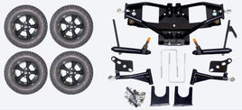 Lift Kit Combo with 12" Godfather Black for Club Car DS Golf Carts 2004+