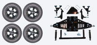 Lift Kit Combo with 12" Godfather Black for Yamaha Drive II Electric Golf Carts