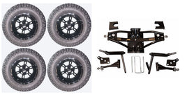 6" Lift Kit Combo with 12" Werewolf for Club Car DS Golf Carts 1984-2003 - 3 Guys Golf Carts