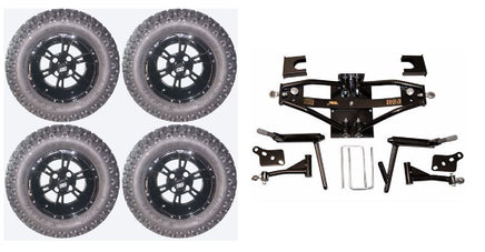 6" Lift Kit Combo with 12" Werewolf for Club Car DS Golf Carts 1984-2003 - 3 Guys Golf Carts