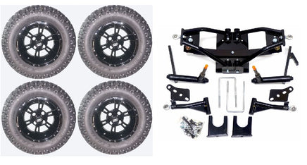 Lift Kit Combo with 12" Werewolf for Club Car DS Golf Carts 2004+ - 3 Guys Golf Carts