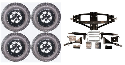 Lift Kit Combo for Club Car Precedent Golf Carts with 12" Werewolf - 3 Guys Golf Carts