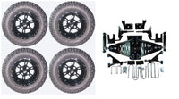 Lift Kit Combo with 12" Werewolf for EZGO RXV Golf Carts 2008-2013.5 - 3 Guys Golf Carts