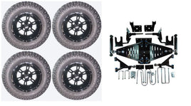 Lift Kit Combo with 12" Werewolf for EZGO RXV Golf Carts 2008-2013.5 - 3 Guys Golf Carts