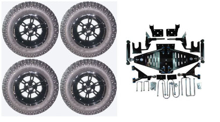 Lift Kit Combo with 12" Werewolf for EZGO RXV Golf Carts 2008-2013.5 - 3 Guys Golf Carts