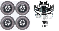 Lift Kit Combo with 12" Werewolf for EZGO RXV Gas Golf Carts 2015+ - 3 Guys Golf Carts