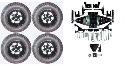 Lift Kit Combo with 12" Werewolf for EZGO RXV Gas Golf Carts 2015+ - 3 Guys Golf Carts