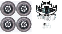 Lift Kit Combo with 12" Werewolf for EZGO RXV Electric Golf Carts 2015+ - 3 Guys Golf Carts