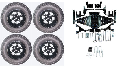 Lift Kit Combo with 12" Werewolf for EZGO RXV Electric Golf Carts 2015+ - 3 Guys Golf Carts