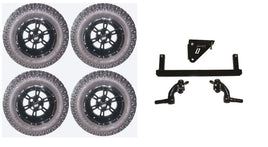 Lift Kit Combo with 12" Werewolf for Yamaha G29/Drive Golf Carts 07-16 - 3 Guys Golf Carts