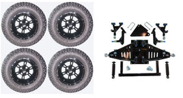 6" Lift Kit Combo with 12" Werewolf for Yamaha Drive II Electric Golf Carts - 3 Guys Golf Carts