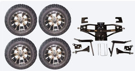 6" Lift Kit Combo with 12" Wolverine for Club Car DS Golf Carts 1984-2003 - 3 Guys Golf Carts
