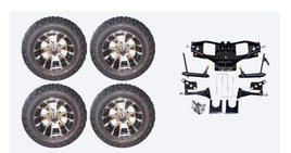 Lift Kit Combo with 12" Wolverine for Club Car DS Golf Carts 2004+ - 3 Guys Golf Carts