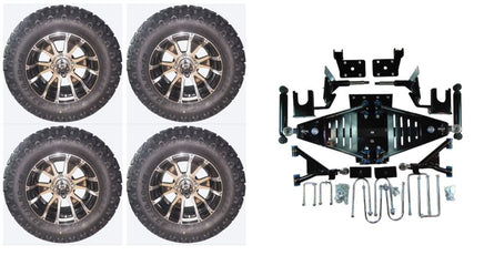 Lift Kit Combo with 12" Wolverine for EZGO RXV Golf Carts 2008-2013.5 - 3 Guys Golf Carts