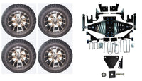 Lift Kit Combo with 12" Wolverine for EZGO RXV Gas Golf Carts 2015+ - 3 Guys Golf Carts