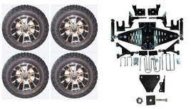Lift Kit Combo with 12" Wolverine for EZGO RXV Gas Golf Carts 2015+ - 3 Guys Golf Carts