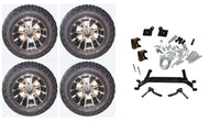 Lift Kit Combo with 12" Wolverine for EZGO TXT Golf Carts 2001+ - 3 Guys Golf Carts