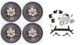 Lift Kit Combo with 12" Wolverine for EZGO TXT Golf Carts 2001+ - 3 Guys Golf Carts