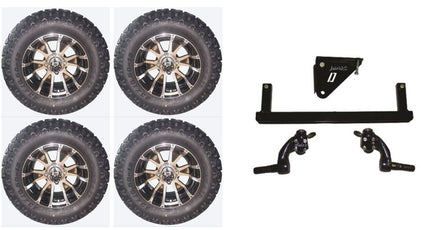 Lift Kit Combo with 12" Wolverine for Yamaha G29/Drive Golf Carts 07-16 - 3 Guys Golf Carts