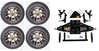 6" Lift Kit Combo with 12" Wolverine for Yamaha Drive II Electric Golf Carts - 3 Guys Golf Carts