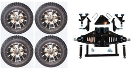 6" Lift Kit Combo with 12" Wolverine for Yamaha Drive II Electric Golf Carts - 3 Guys Golf Carts