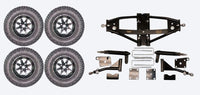 Lift Kit Combo for Club Car Precedent Golf Carts with 12" Vegas Matte Black