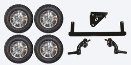 Lift Kit Combo with 12" Vampire GunMetal for Yamaha G29/Drive Golf Carts 07-16