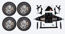 6" Lift Kit Combo with 12" Vampire GunMetal for Yamaha Drive II Electric Golf Carts 2017+