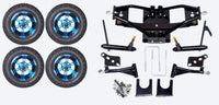 Lift Kit Combo with 12" Colossus Blue for Club Car DS Golf Carts 2004+