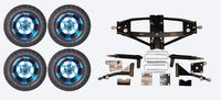 Lift Kit Combo for Club Car Precedent Golf Carts with 12" Colossus Blue