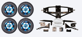 Lift Kit Combo for Club Car Precedent Golf Carts with 12" Colossus Blue