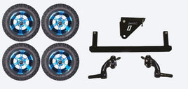 Lift Kit Combo with 12" Colossus Blue for Yamaha G29/Drive Golf Carts 07-16
