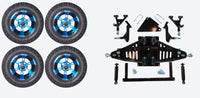 6" Lift Kit Combo with 12" Colossus Blue for Yamaha Drive II Electric Golf Carts